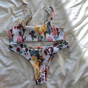 Zaful NWOT Floral Bikini